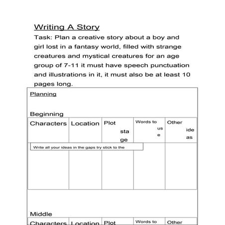 Writingastory