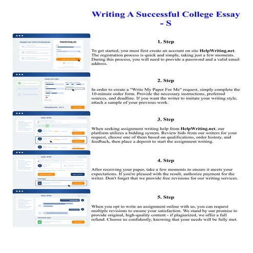 Writing A Successful College Essay - S