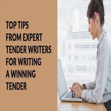 Understanding The Basics Of Tender Writing | PPTX