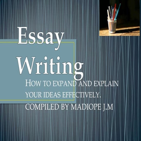 Writing better essay