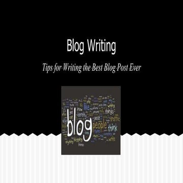 Writing blog posts