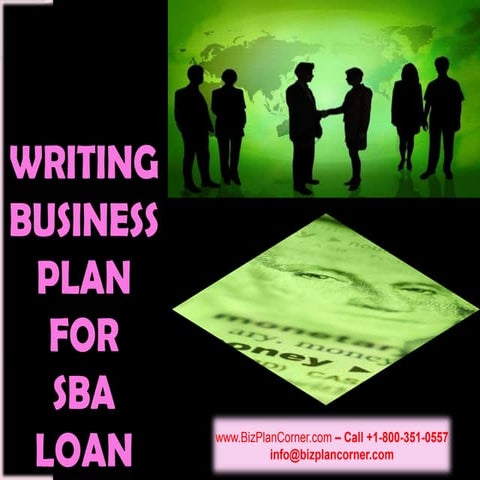Writing business plan for small business administration loan