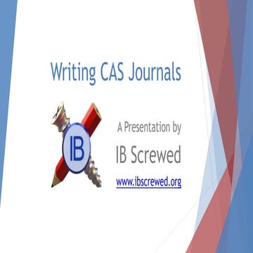 Writing CAS Journals