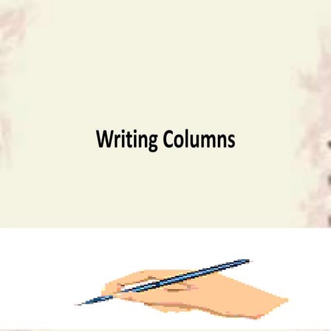 Writing columns