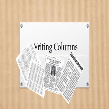 Writing Columns