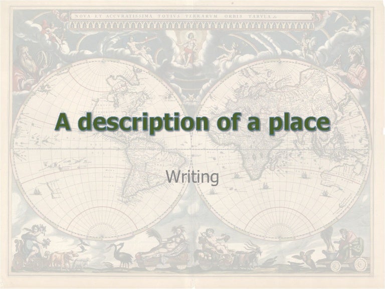 describe a place essay