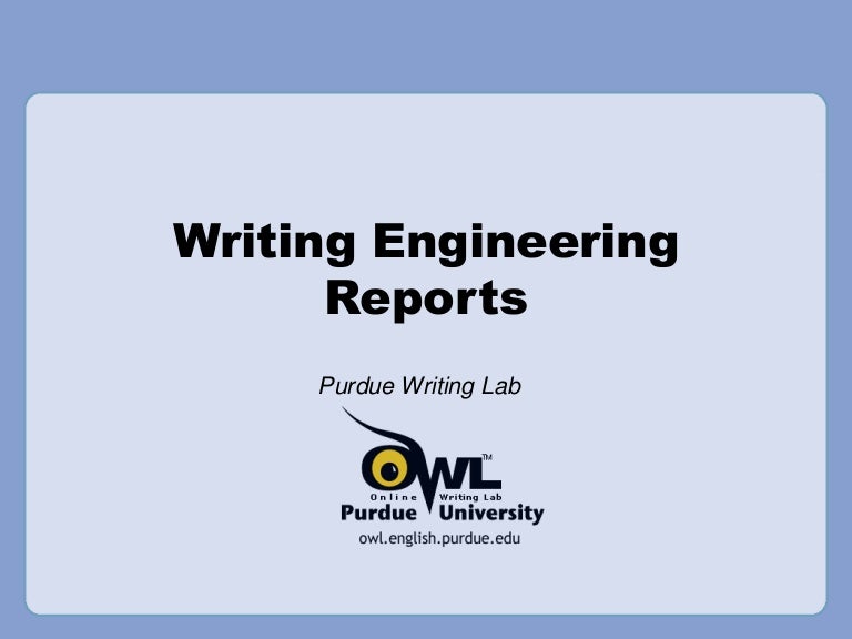 engineering writing format