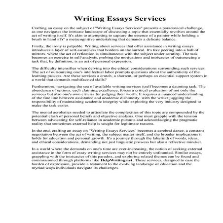 Writing Essays Services. How Online Essay Writing services boost your Grades ...