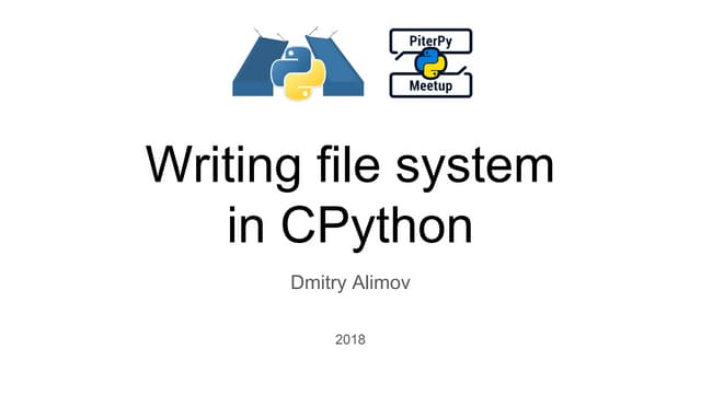 Writing file system in CPython