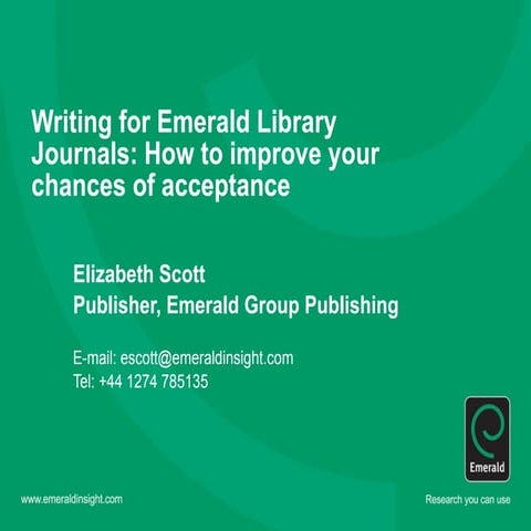 Writing for emerald journals