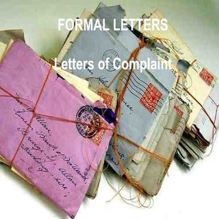 Writing formal letters