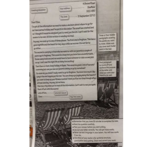 GCSE WJEC English witing exam formats