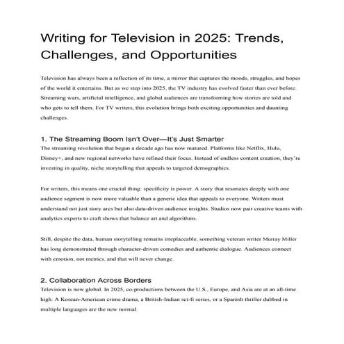 Writing for Television in 2025_ Trends, Challenges, and Opportunities.pdf