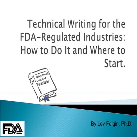 Writing for the FDA | PPT