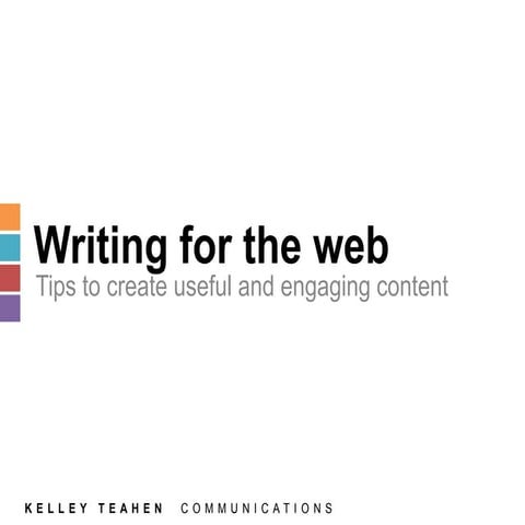 Writing for the Web