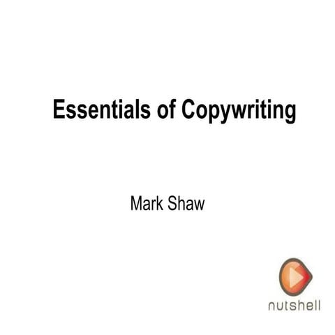 Writing for the Web :  Mark Shaw
