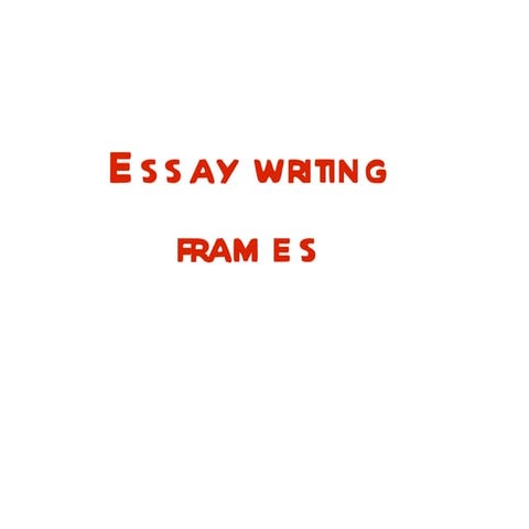 Writing frames projection