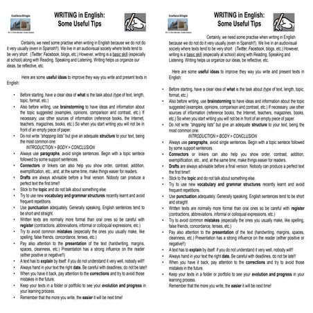 Tips for Writing in English | 10 ways to improve for English | Quick ...