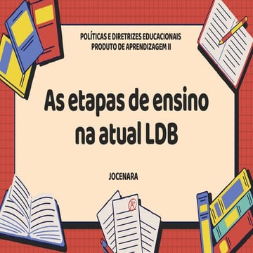 Etapas de ensino na Lei de Diretrizes e Bases
