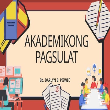 Writing Informative Texts Education Presentation in Blue and Orange Grid Line...