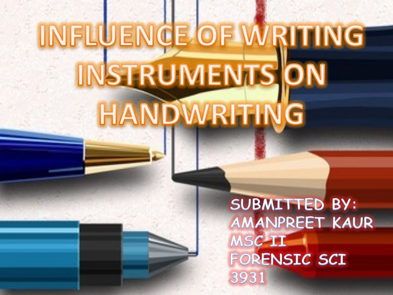 influence of writing instrument on handwriting