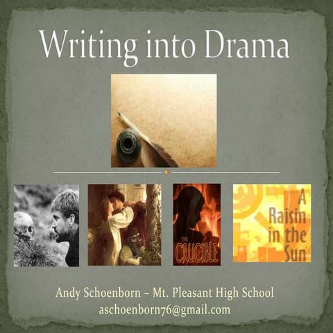 Writing into Drama