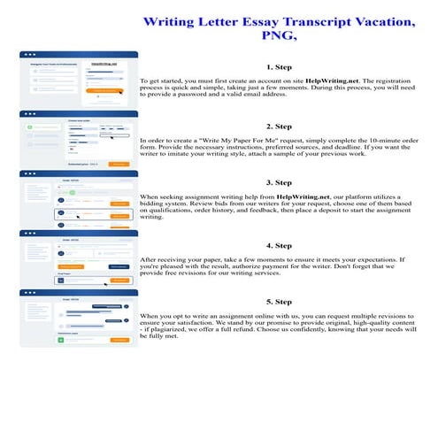 Writing Letter Essay Transcript Vacation, PNG,