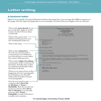 Writing letters   cald