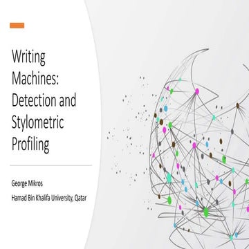 Writing Machines: Detection and Stylometric Profiling