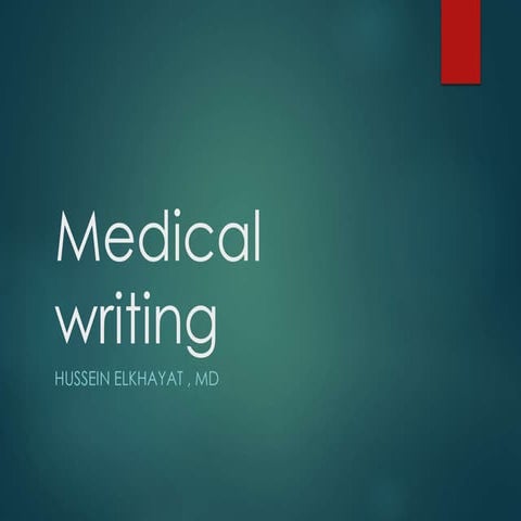 Writing MD thesis for postgraduate medical student