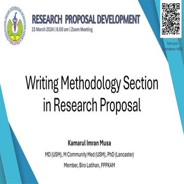 Writing Methodology Section in public health | PDF