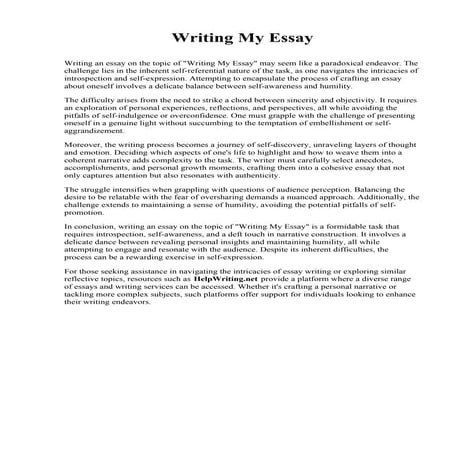 Writing My Essay.pdf
