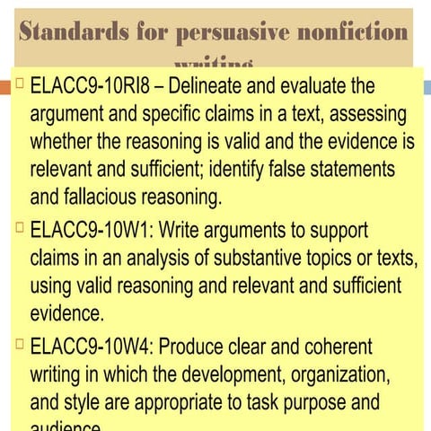 Writing persuasive rhetoric 