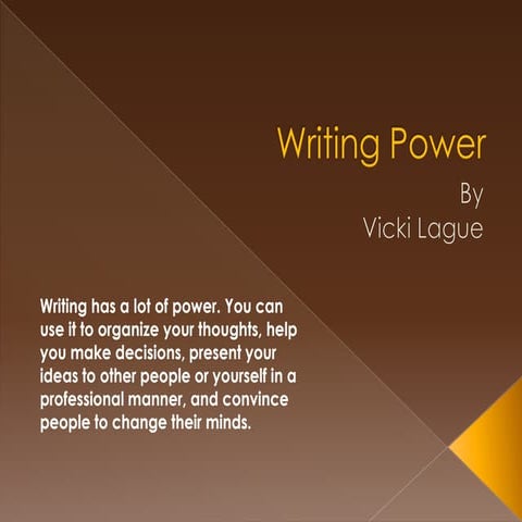Writing POWER