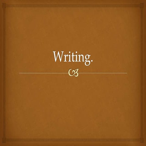 Writing presentacion 