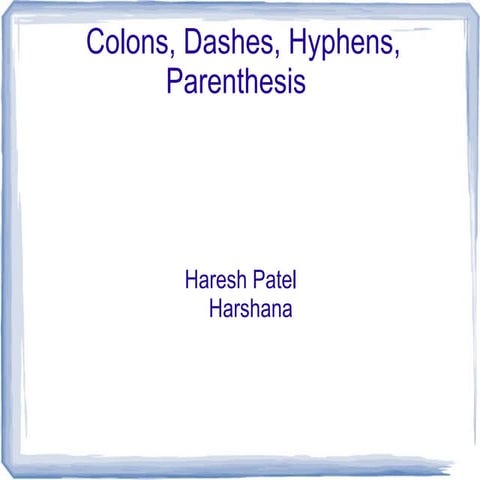 Writing presentation