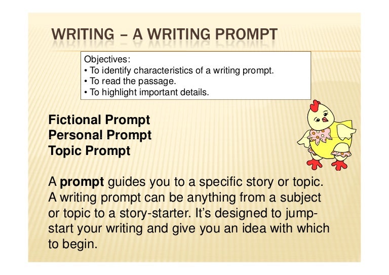 Writing prompts