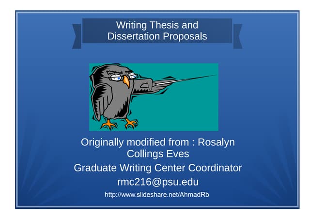 Writing proposals