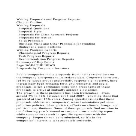 Writing Proposals and Progress ReportsChapter OutlineWriting P.docx