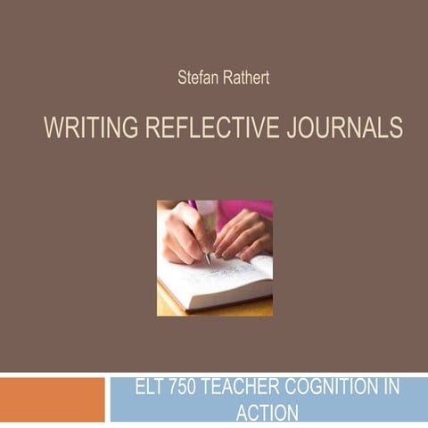 Writing reflective journals