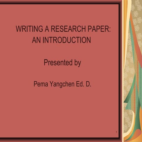 Writing researchpaper | PPT