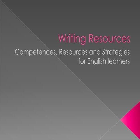 Writing resources
