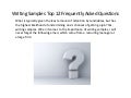 Writing Samples Top 12 Frequently Asked Questions BCG Attorney Search