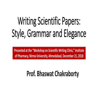 Writing scientific papers FINALDec 2018