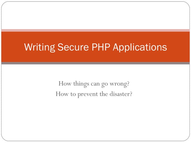 secure php