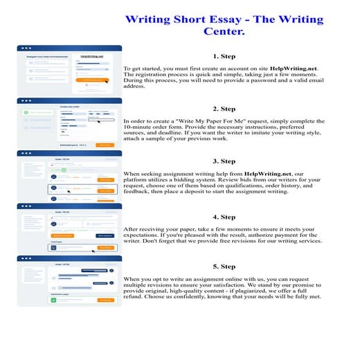Writing Short Essay - The Writing Center.