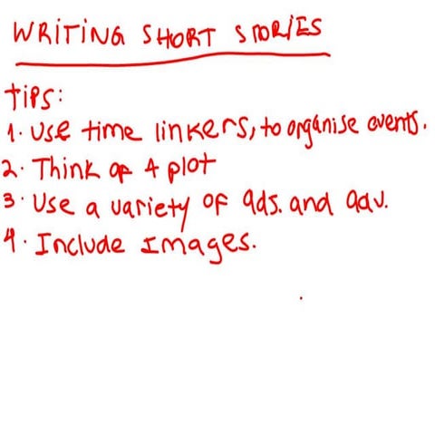 Writing short stories