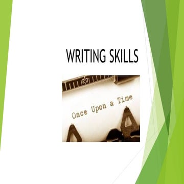 Writing skills