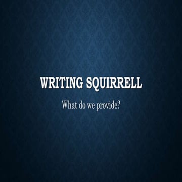 WritingSquirrell - service for students and Writers