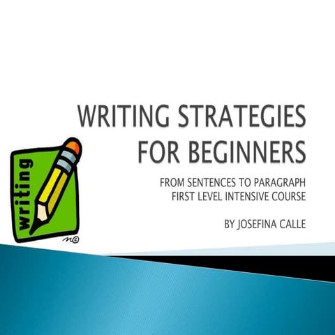 Writing strategies for beginners